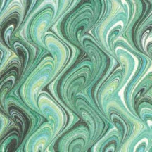 Green Marbled Print Italian Paper ~ Tassotti